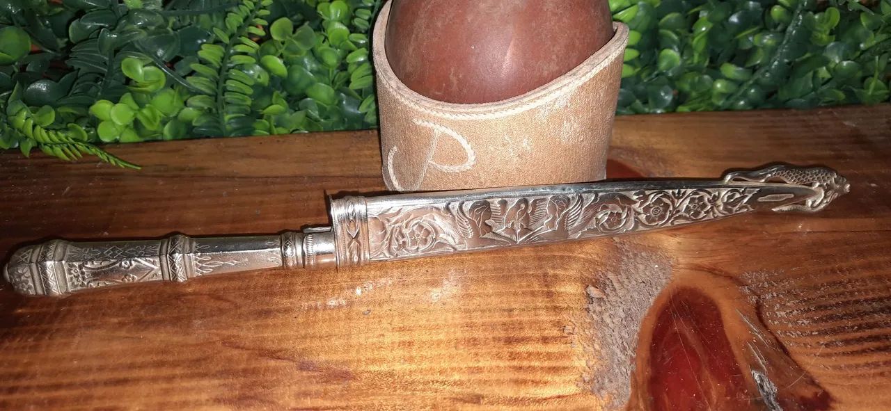 Faca prateada eberle bainha anjos - Foto 2