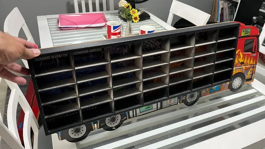 Expositor para Miniaturas Hot Wheels com 35 nichos - Foto 2