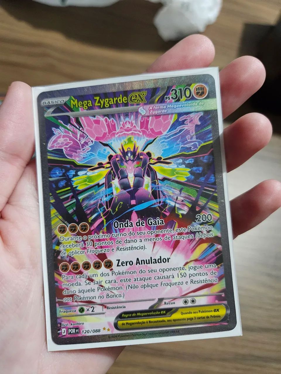 Carta Pokemon Mega Zygarde EX Full Art 120/088