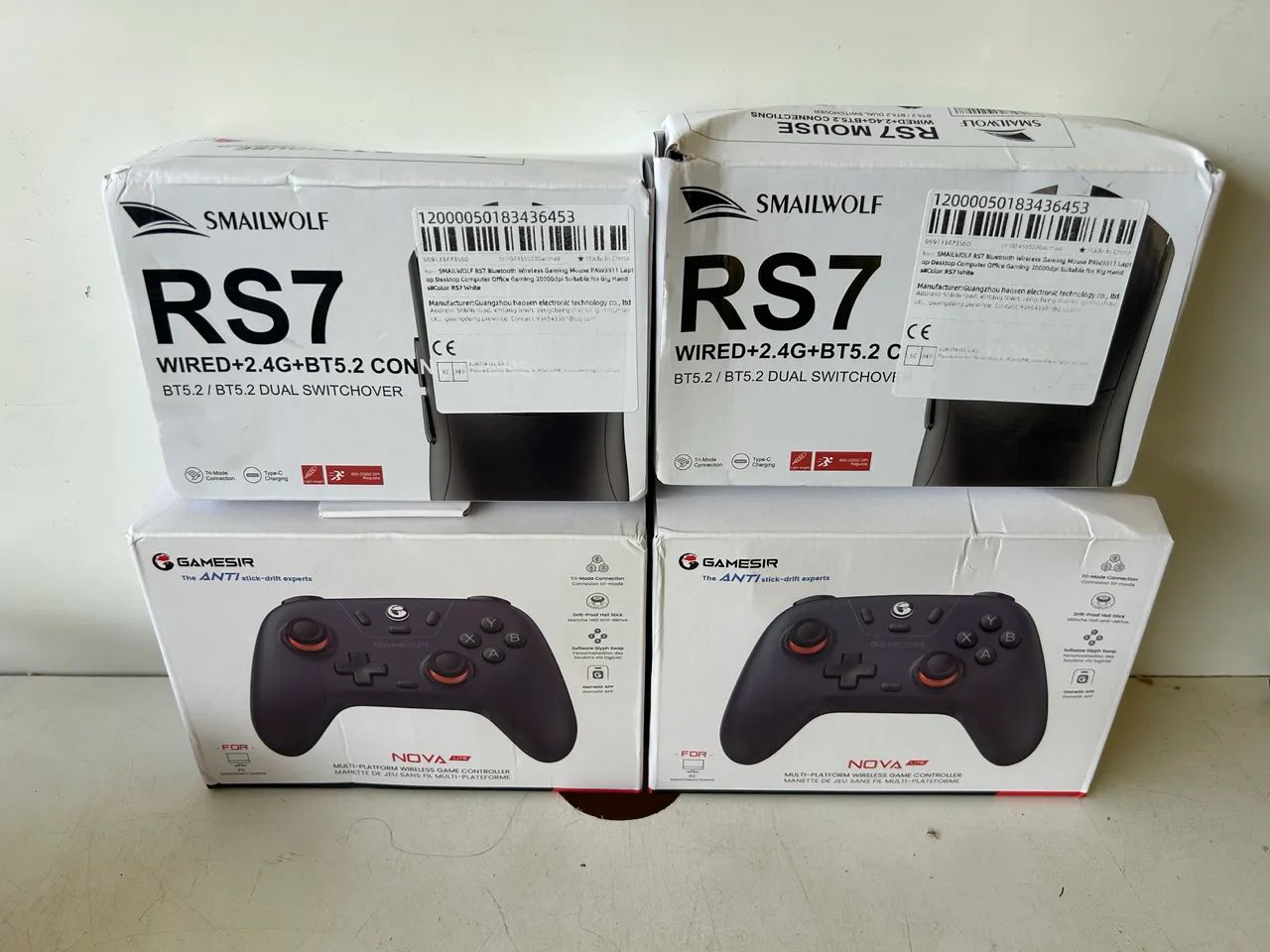 Controle e mouse sem fio