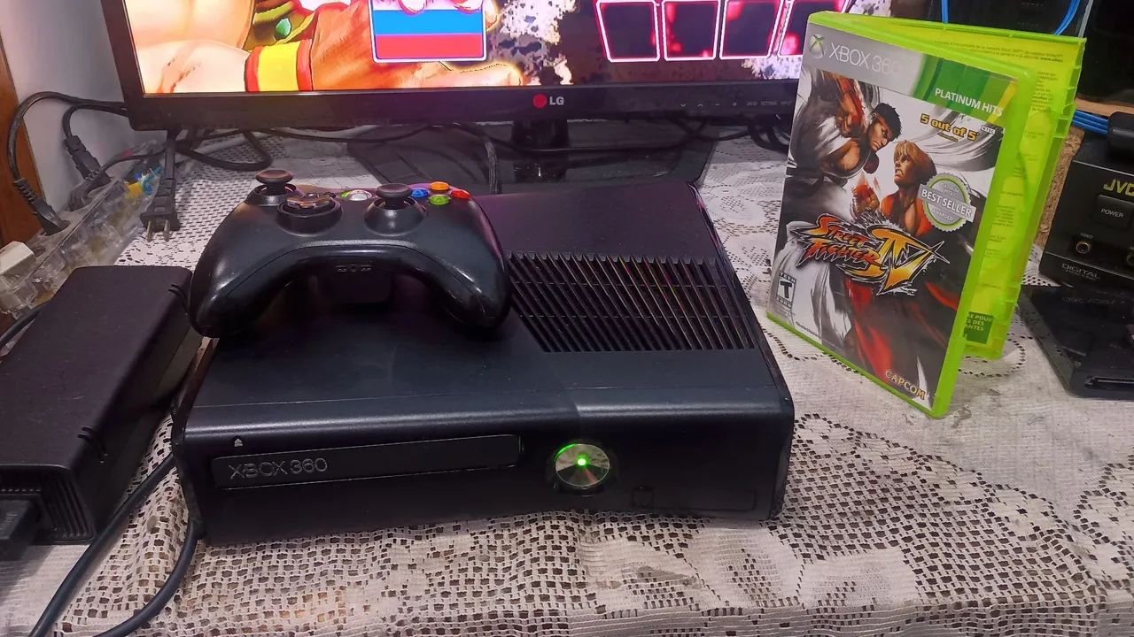 Xbox 360 Slim Bloqueado Completo  - Foto 2
