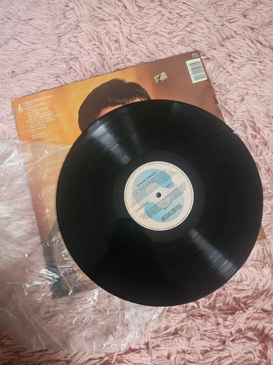 LP vinil: Explode coração - trilha sonora da novela "explode coração" som livre - Foto 3
