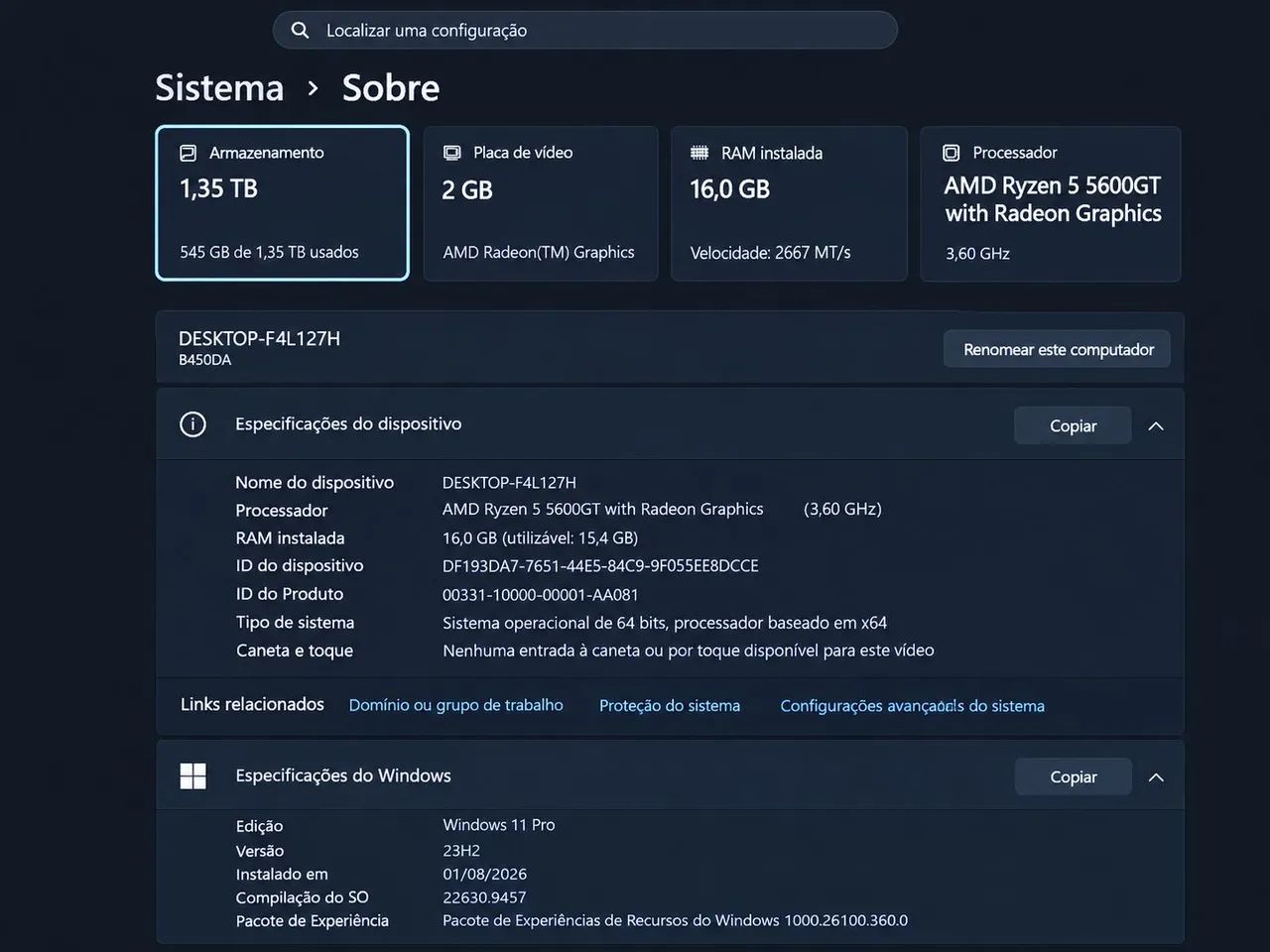 KIT RYZEN 5 5600GT - Foto 2