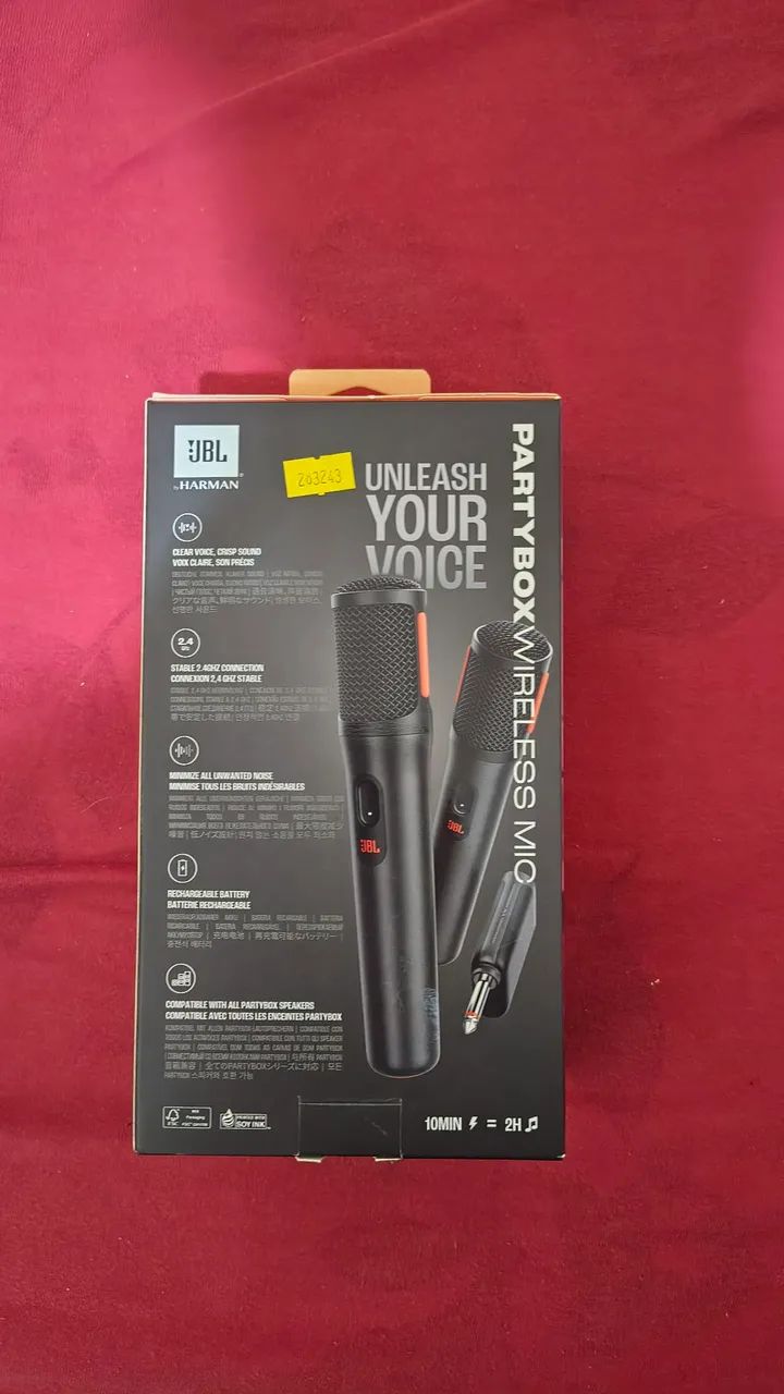Microfone sem fio JBL PartyBox441992580810024963