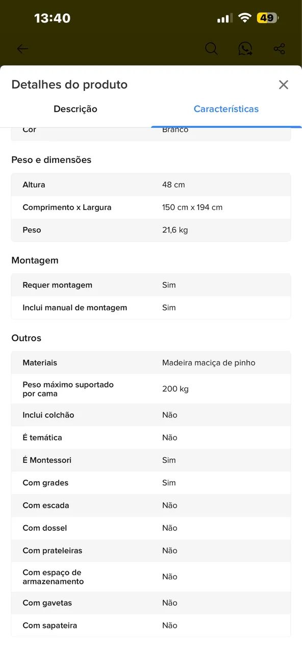 Cama montessoriana casal - Foto 3