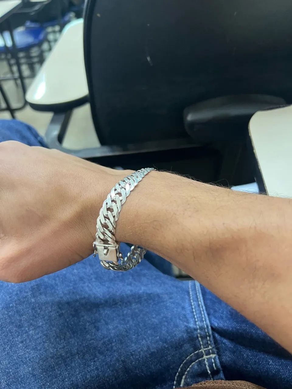 Cordão e pulseira de prata  - Foto 3