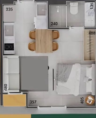 Apartamento studio adore level up - Foto 4