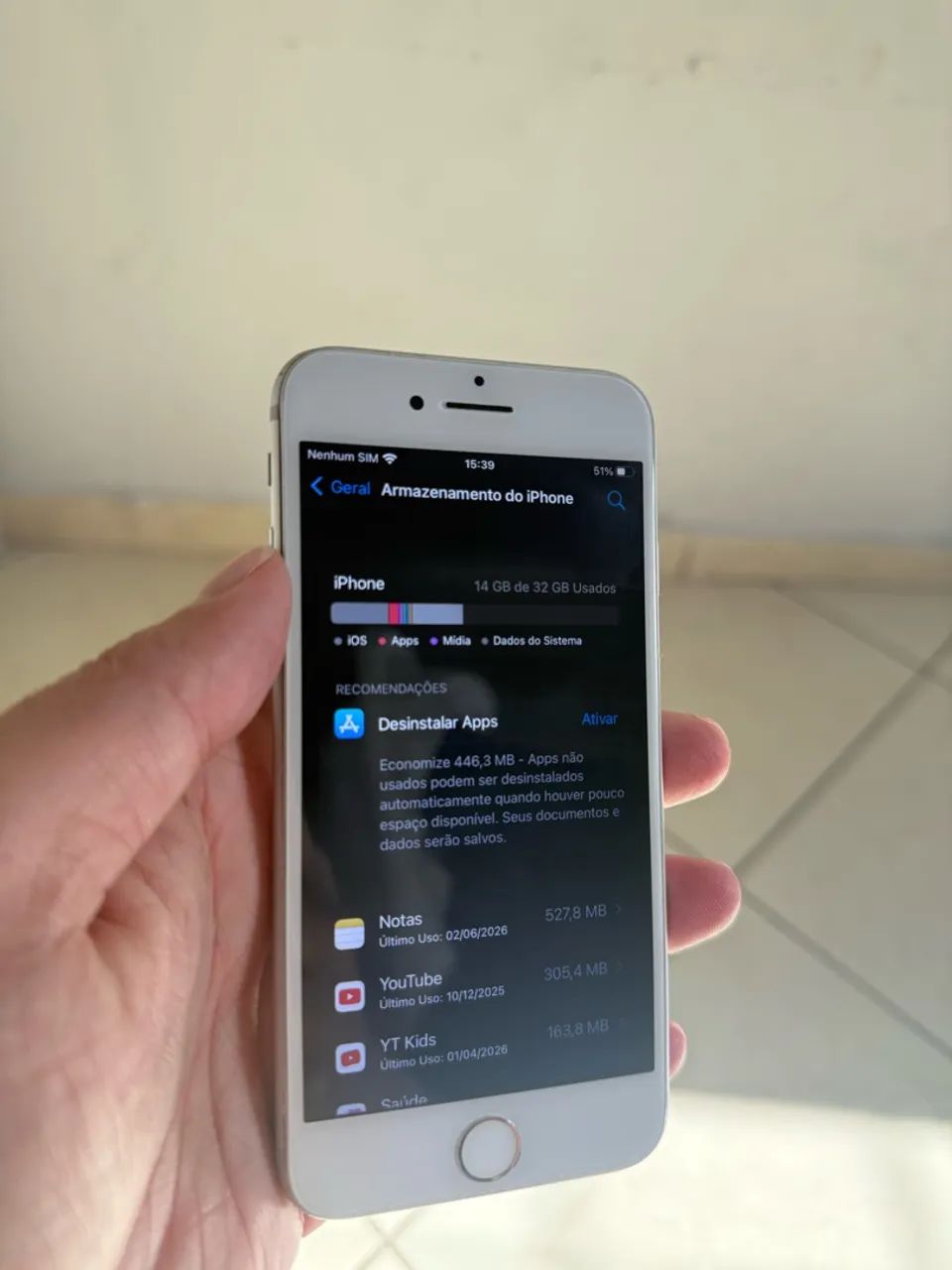 iPhone 7 32GB prata  - Foto 2