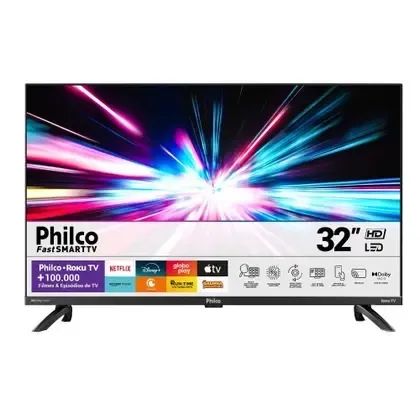 Smart TV Philco 32 Polegadas LED Roku Nova com Garantia e NF