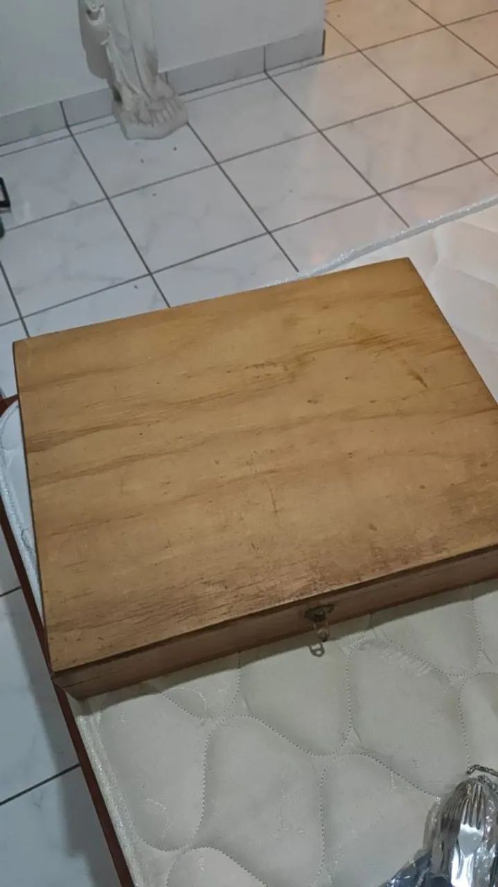 Conjunto de faqueiro com caixa de madeira  - Foto 2