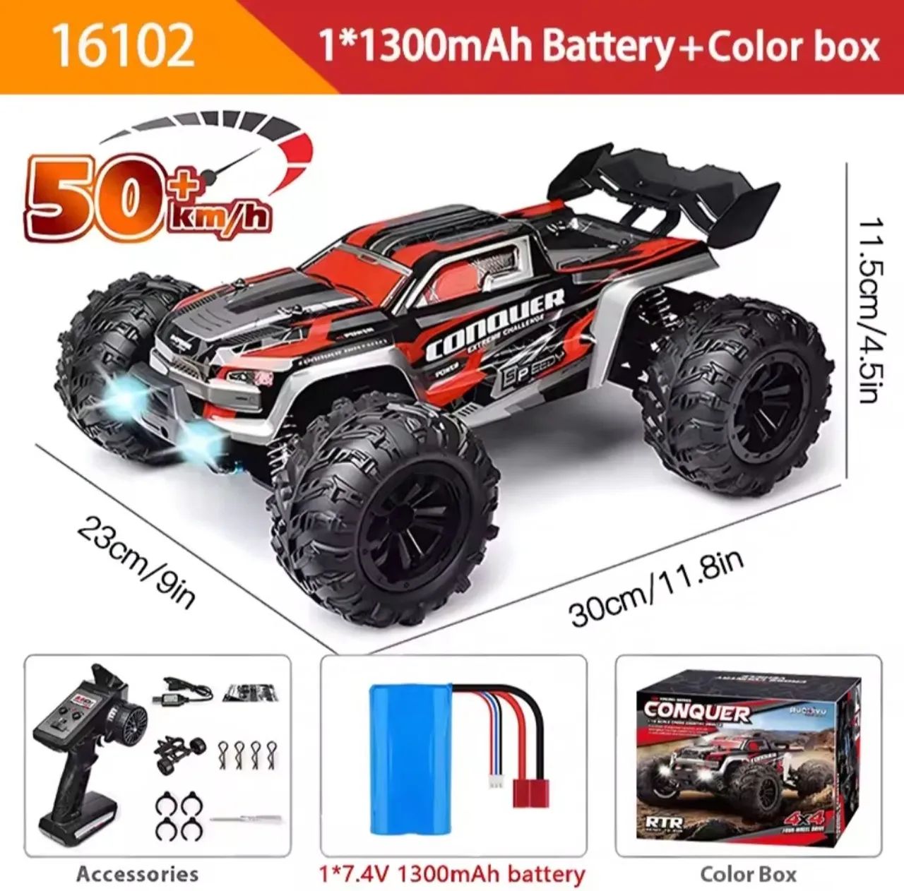 Carro de controle 4x4 conquer - Foto 2