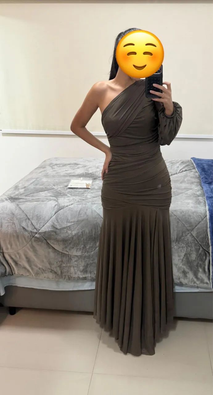 Vestido de festa marrom  - Foto 2