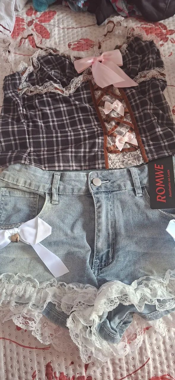Kit conjunto Romwe Shein tamanho G novo