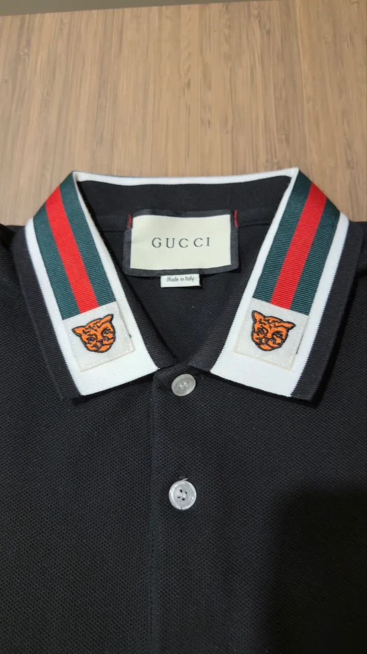 Camisa Gola Polo Gucci 
