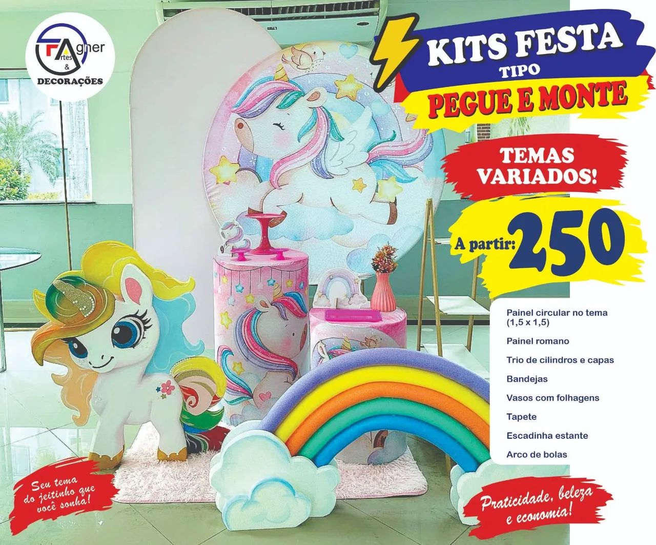 Kits festas estilo pegue e monte  - Foto 5