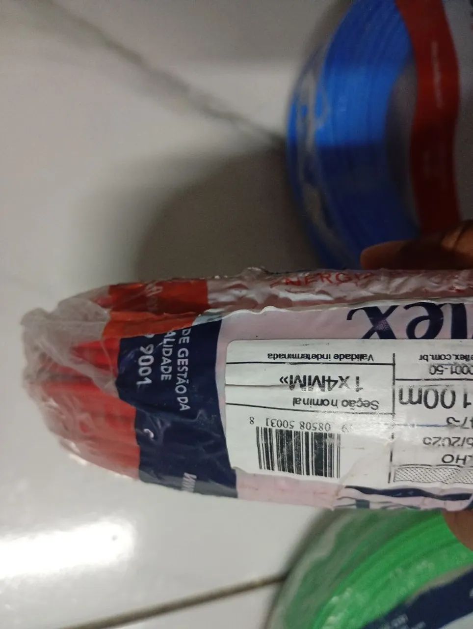 Fio de 4mm na cor verde vermelha e azul  - Foto 4