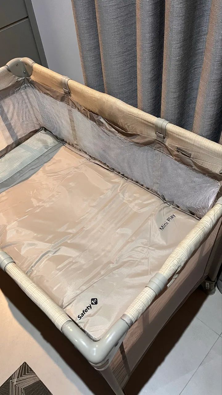 Berço Safety 1st, Mini Play, 0 a 15kg, Soft Beige - Foto 2