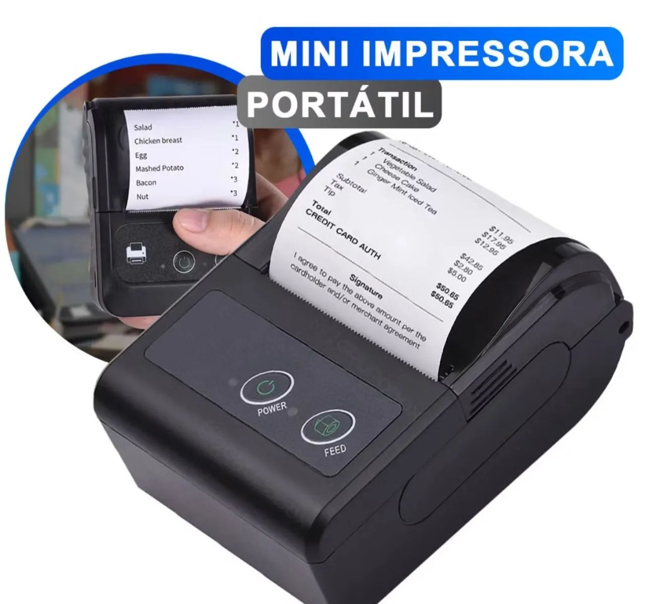 Mini impressora portátil 