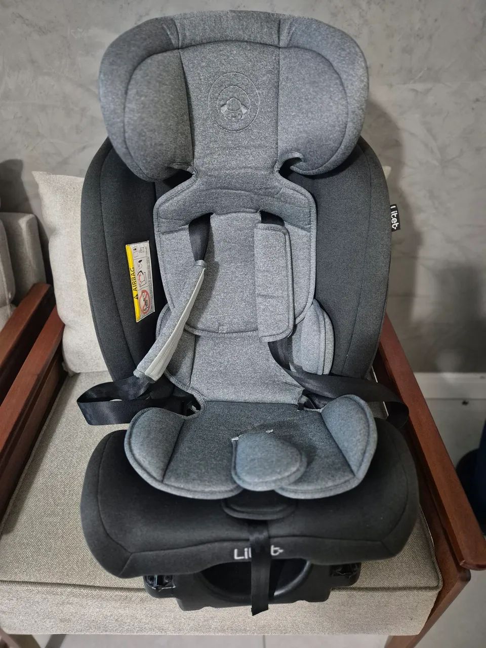 cadeira de carro all stages 2.0 isofix 0-36kgs cinza litet