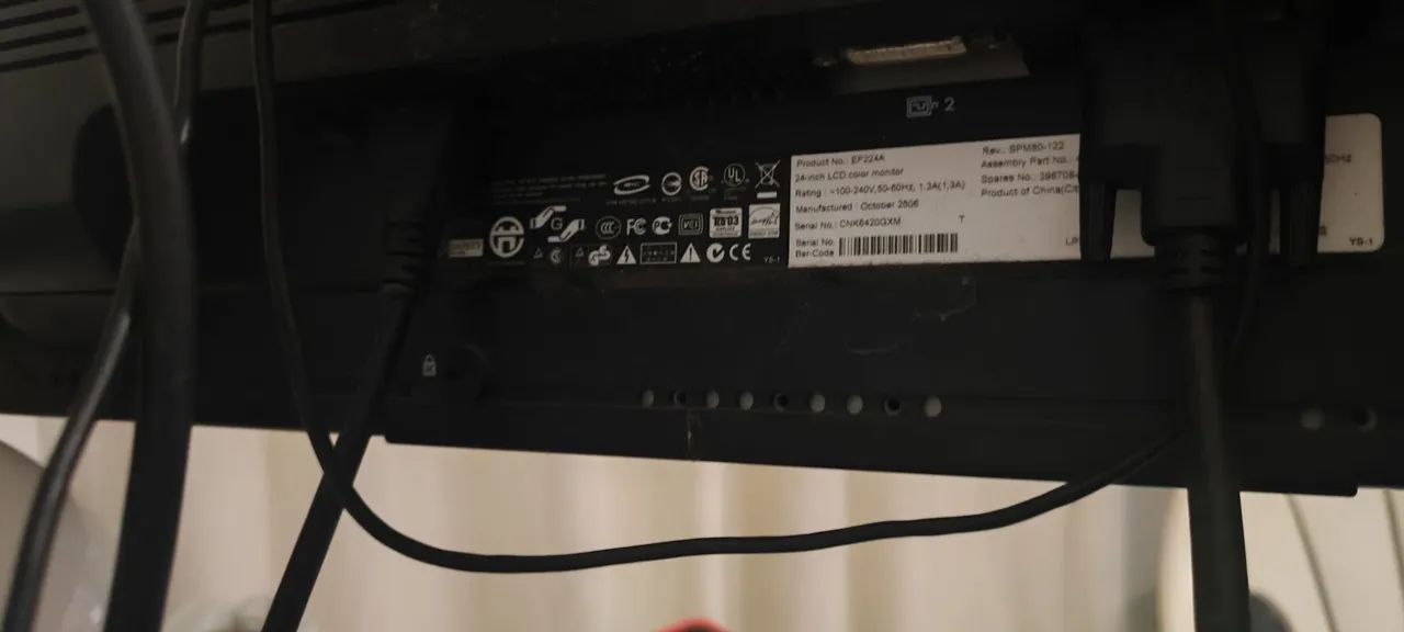 Monitor HP LP2465 24" Funcionando - Leia a Descrição - Foto 3