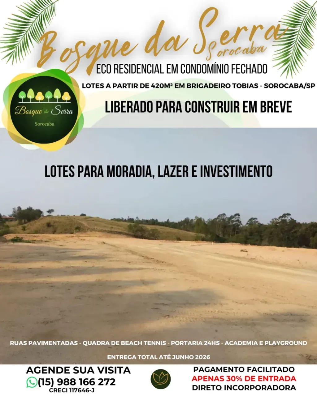 Escolha Viver Bem: Condomínio Bosque da Serra com Lotes Ampliados - Foto 4