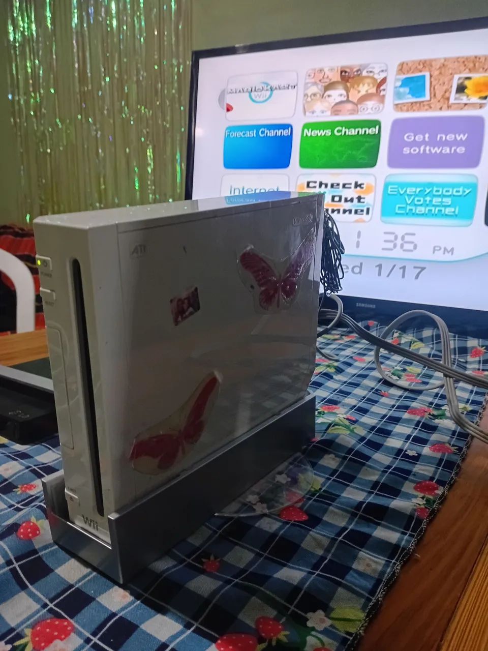 Nintendo wii com acessórios 