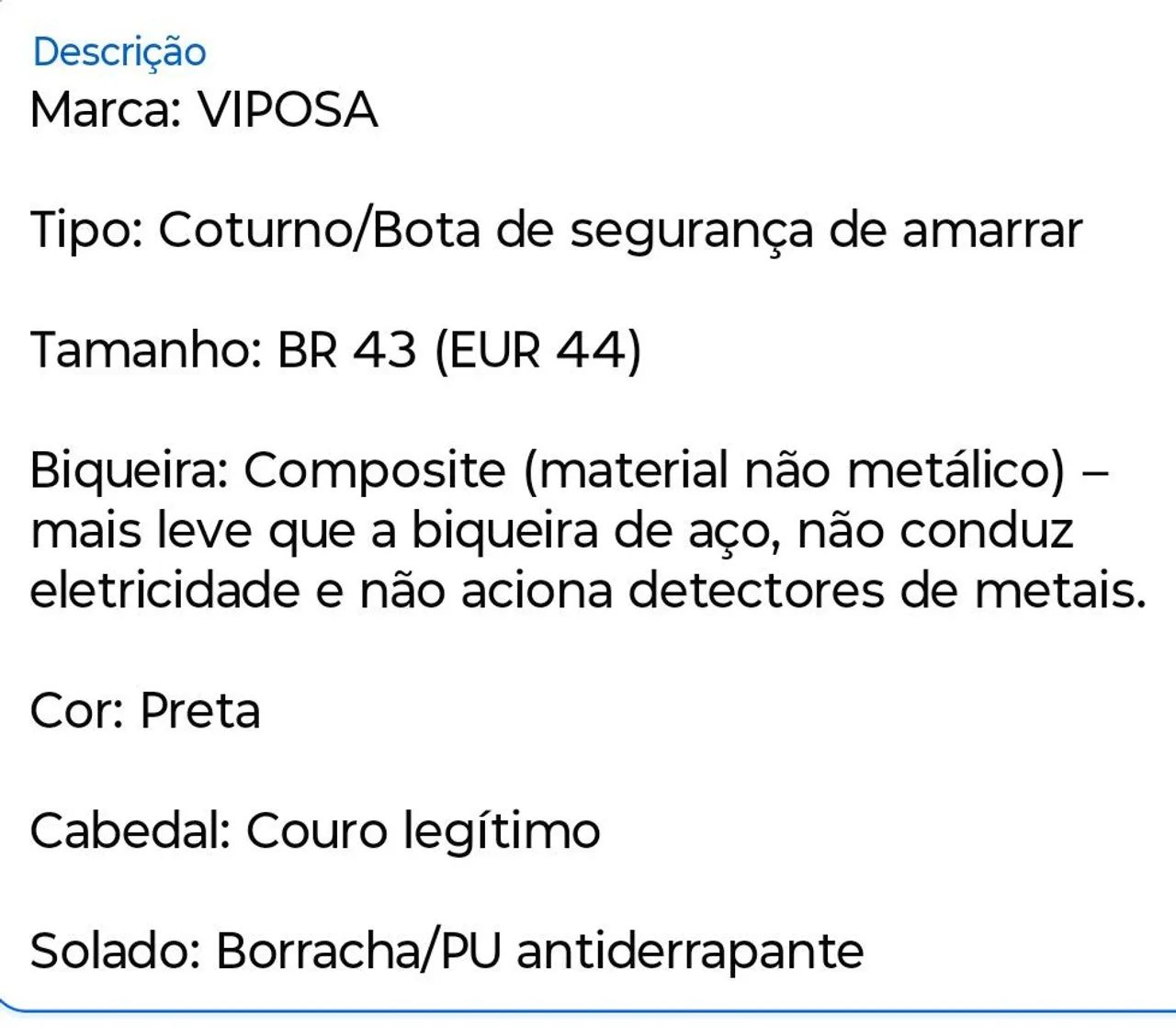 Bota de segurança  - Foto 2