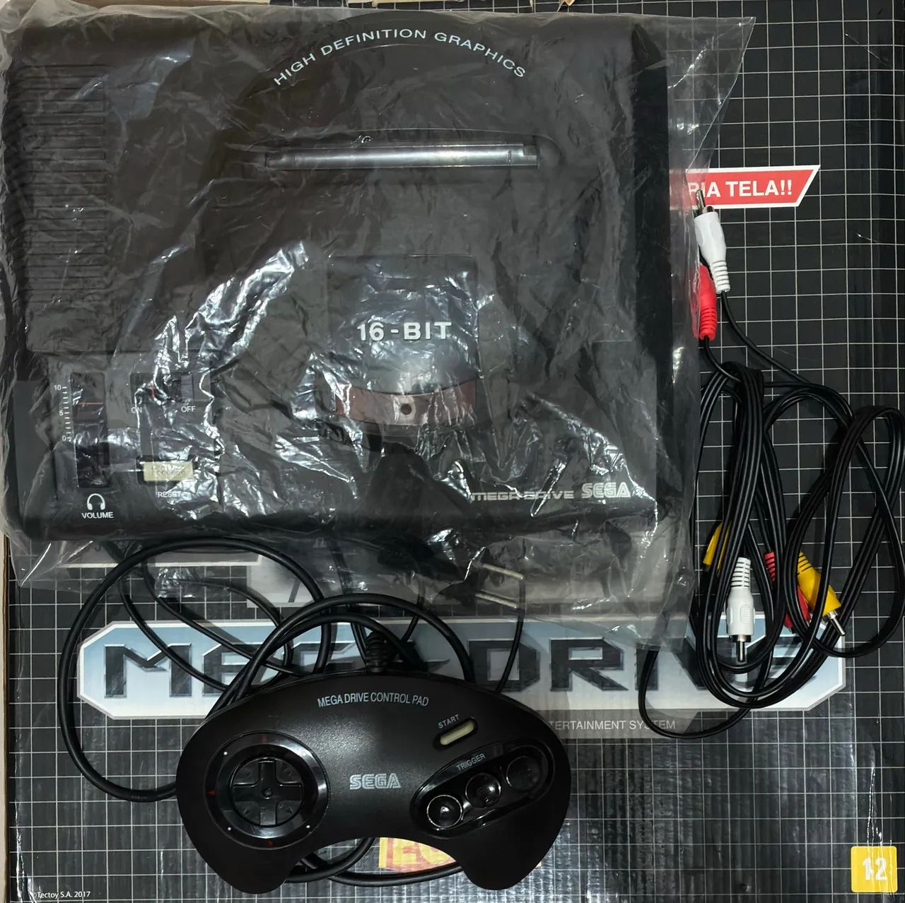 MegaDrive TecToy 2017 em excelente estado de conservação  ENVIO SOMENTE POR CORREIOS - Foto 4