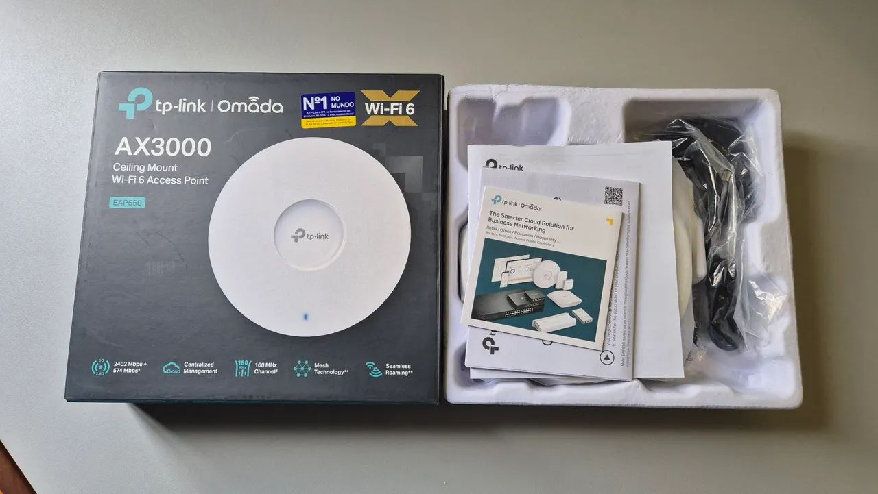 AP Tp-link Omada EAP650 V1.2 AX3000 Wi-Fi 6 Access Point  - Foto 4