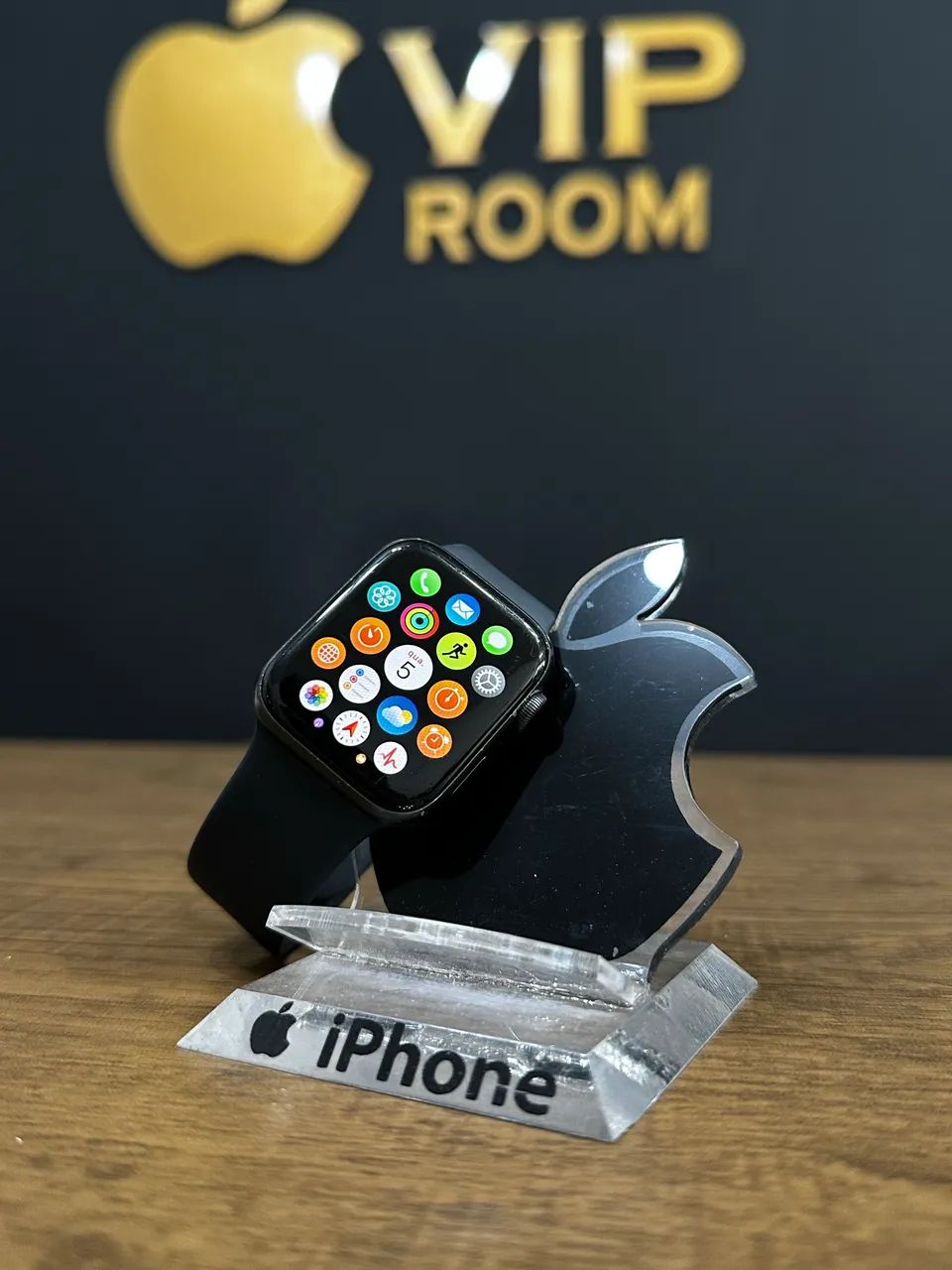 Apple Watch Series 5 44mm preto gps+cllr ótimo funcionamento  - Foto 3