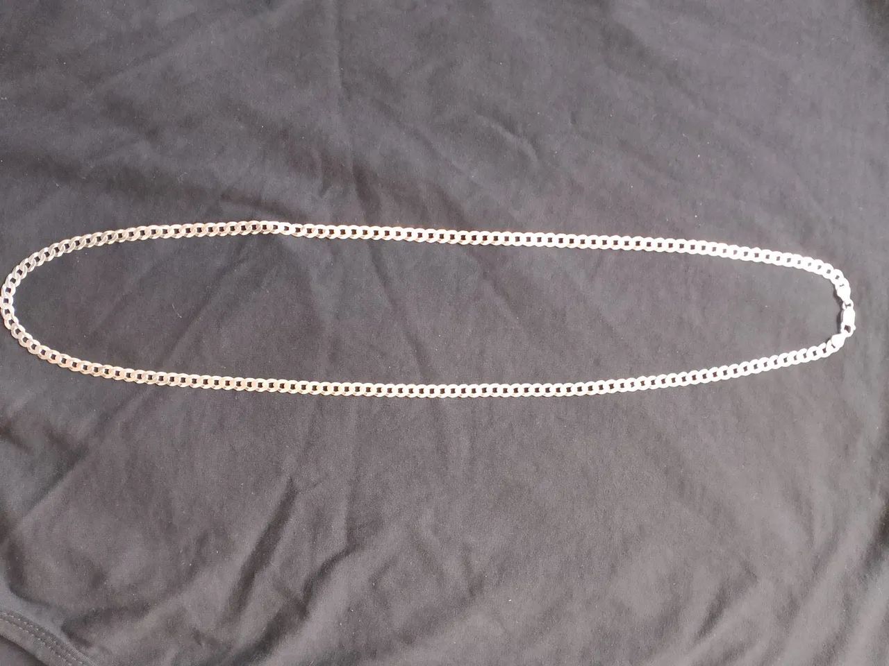 Corrente de prata 6mm 80cm!! Aceito cartão..
