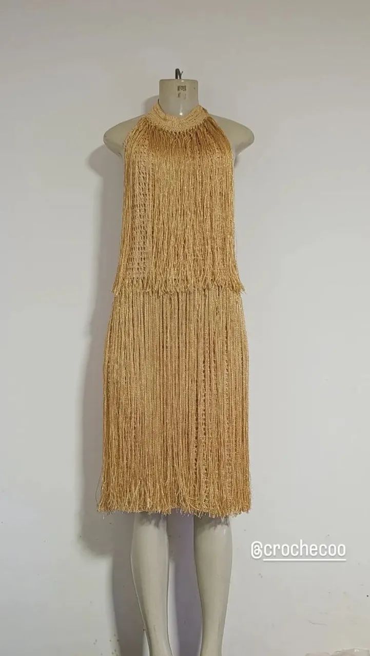 Vestido de crochê 