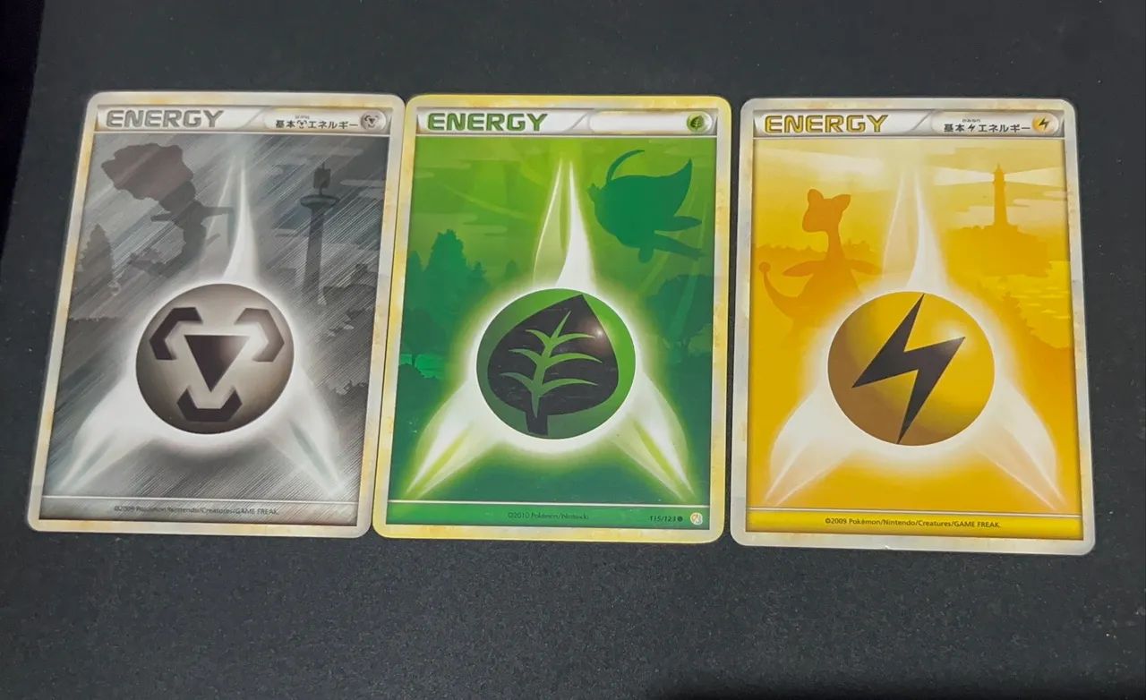 Cartas Pokémon de energia 