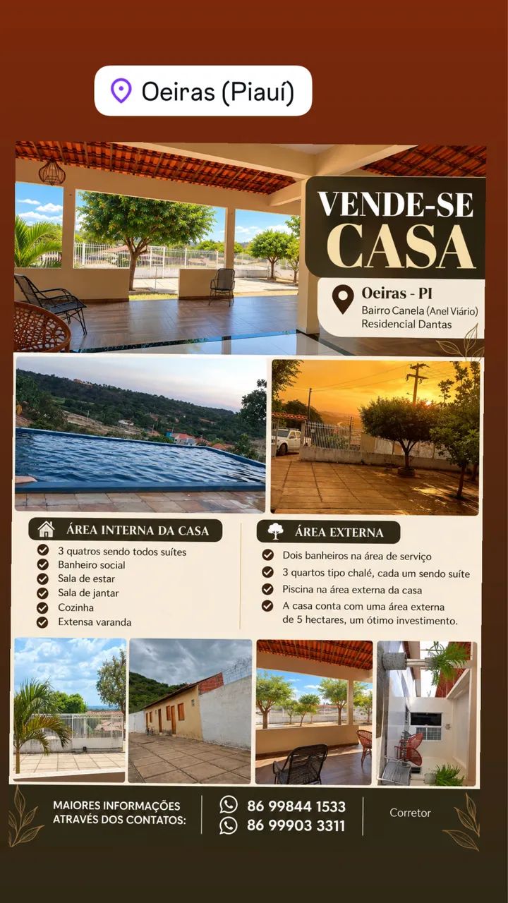 Vendo casa em Oeiras 