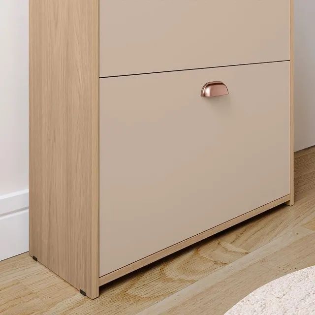 Sapateira Vertical 2 Gavetas Basculante Hanover/Fendi - Foto 4