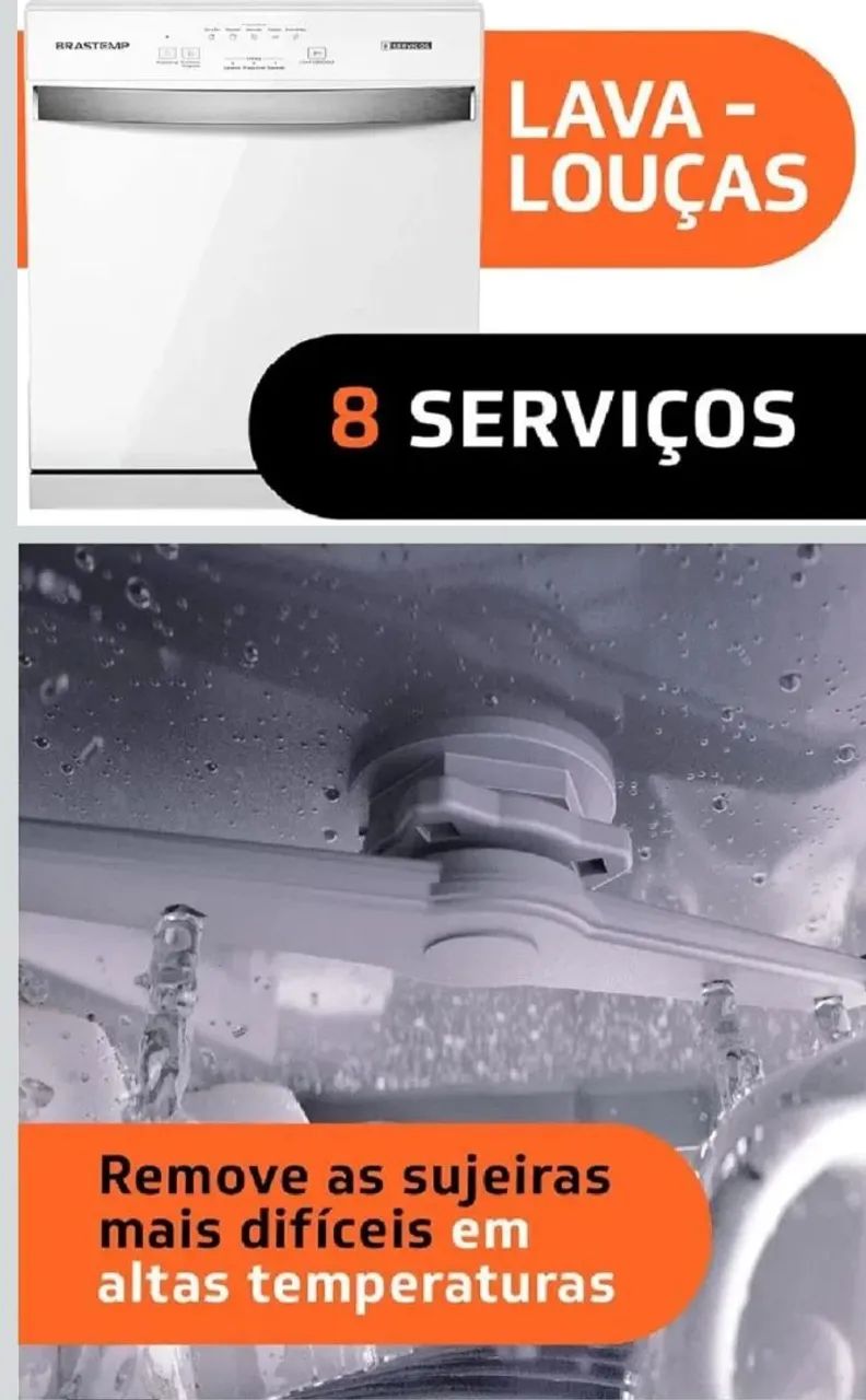 Lava Louça Brastemp 8 serviços Novas sem caixa - Foto 4