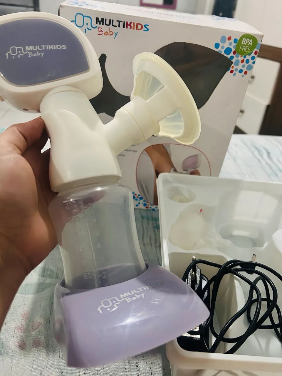 Bomba extratora de leite elétrica MULTIKIDS - Foto 3