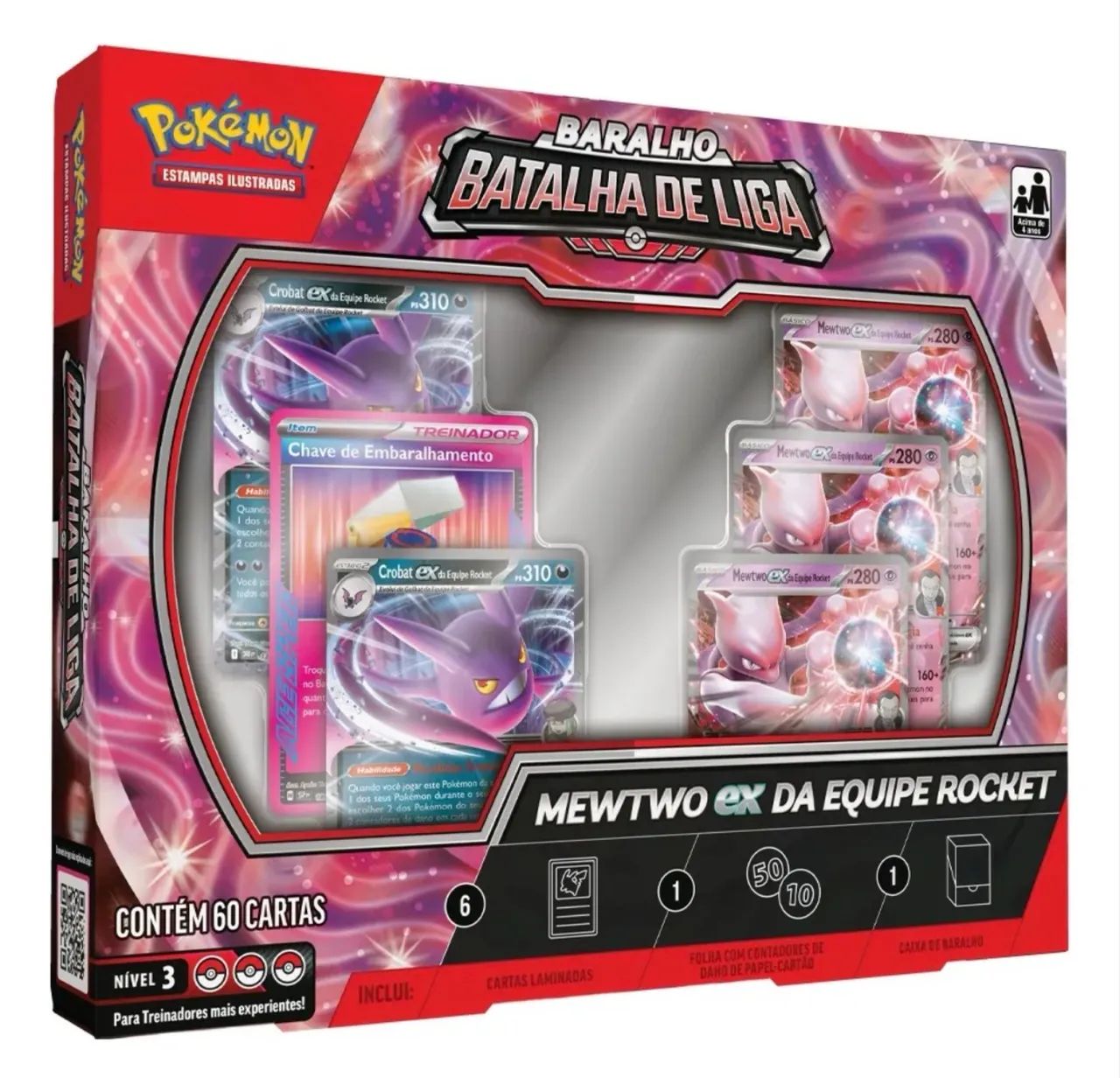 Copag Baralho de Batalha Mewtwo Ex Equipe Rocket