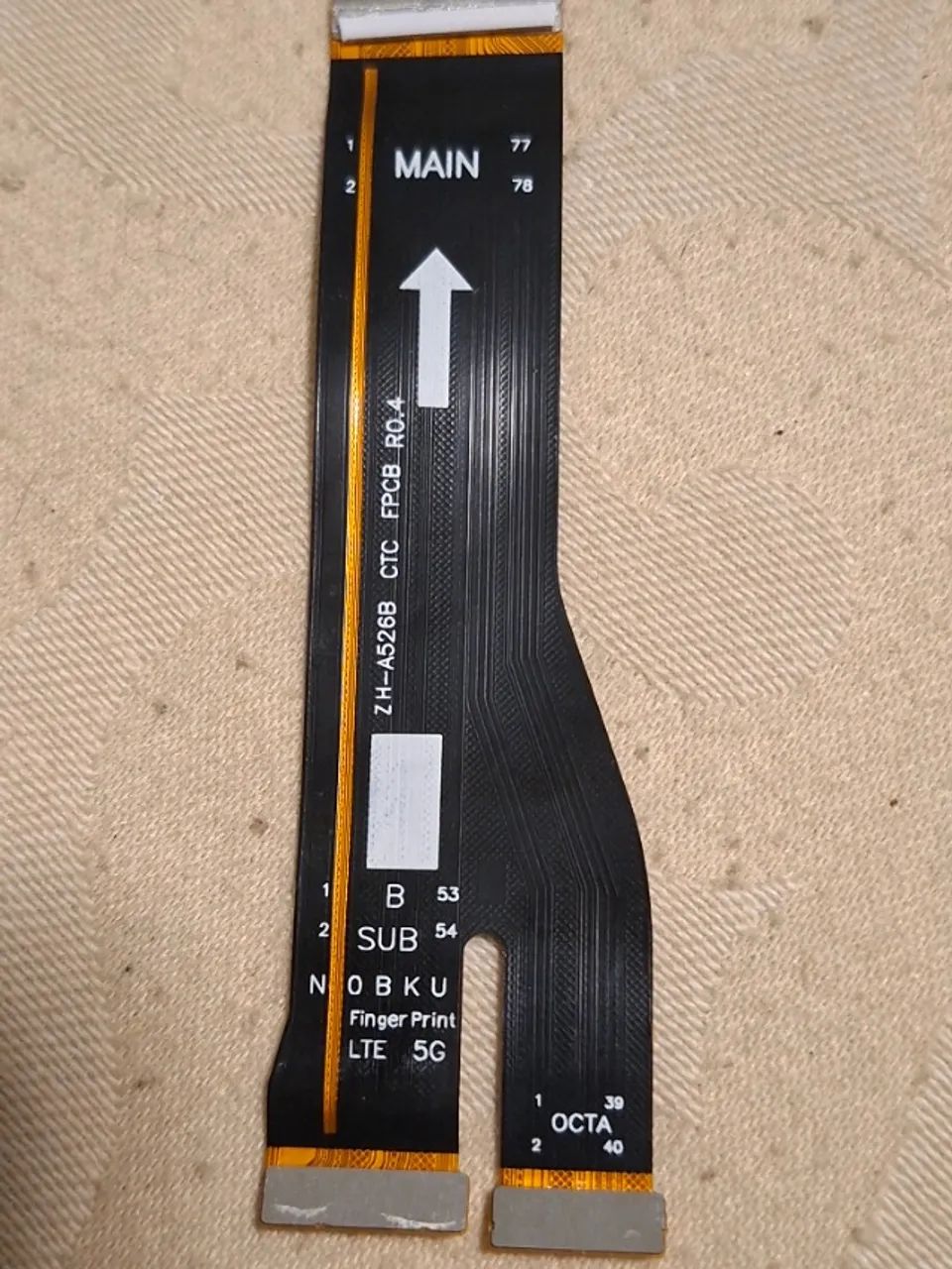 Flex Conector de placa principal Galaxy A52 5G Flex conector do Galaxy A52 5G original