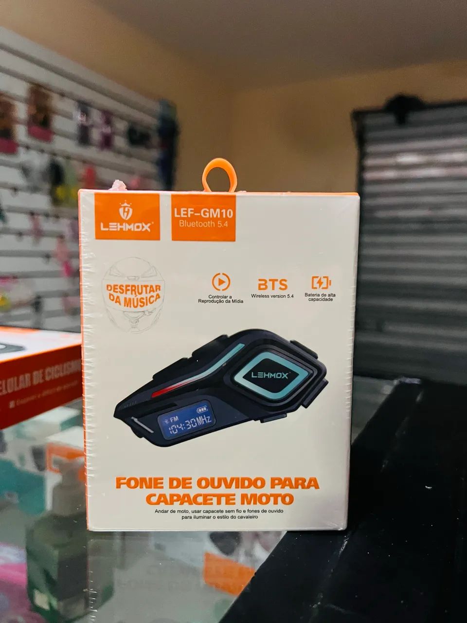 FONE DE OUVIDO BLUETOOTH PARA CAPACETE DE MOTO