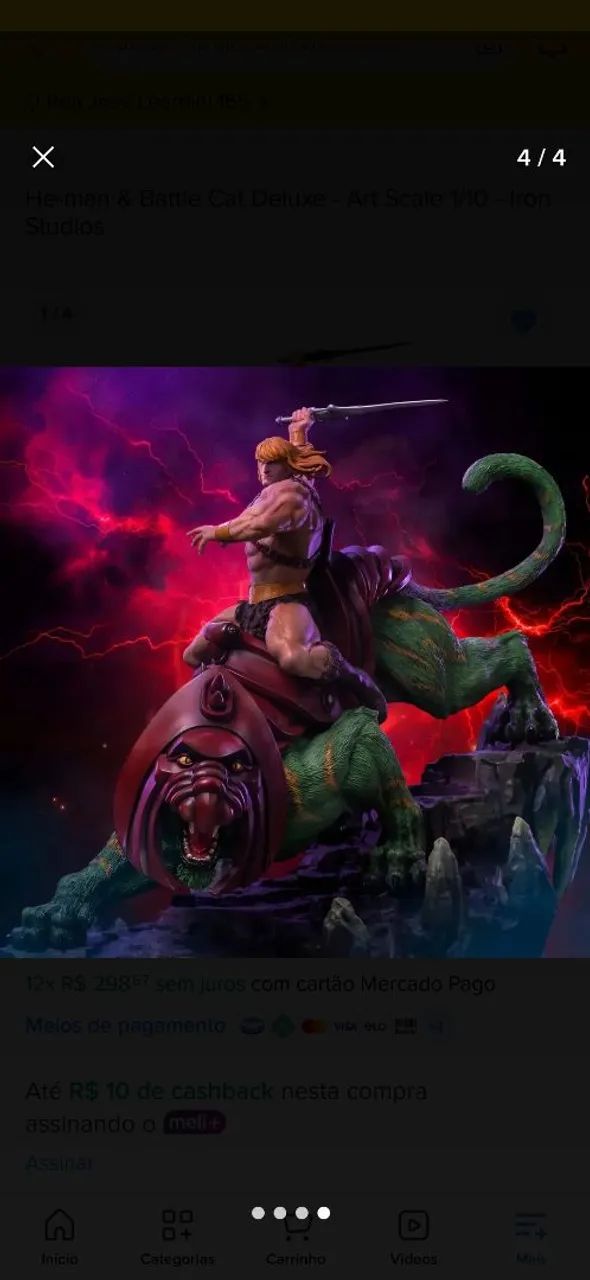 He-man e gato guerreiro ironstudios 