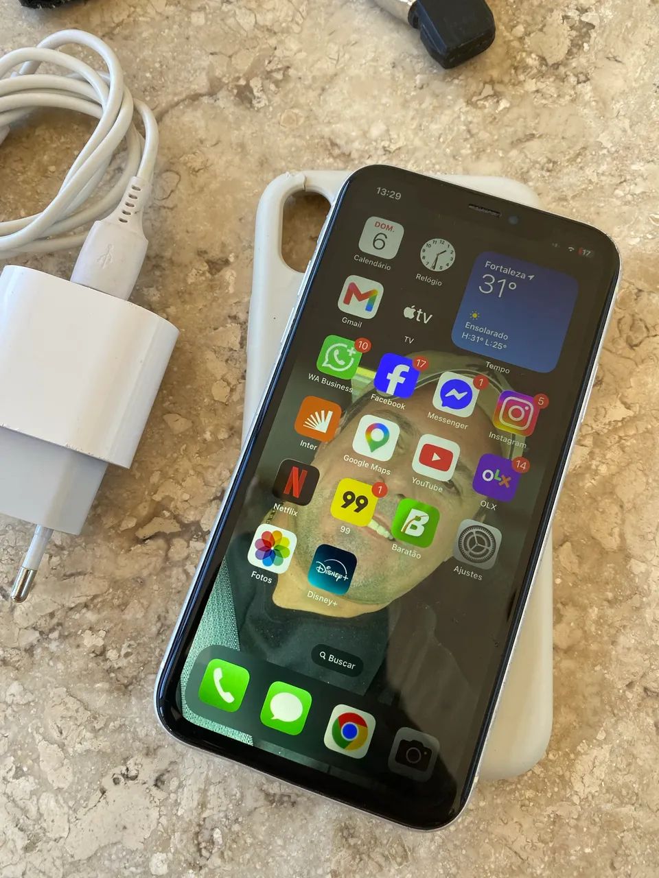 IPHONE XR 64GB BRANCO PÉROLA TUDO FUNCIONANDO  - Foto 3