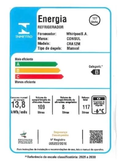Frigobar Consul Retrô Vermelho 117L (Modelo CRA12MV) - Foto 3