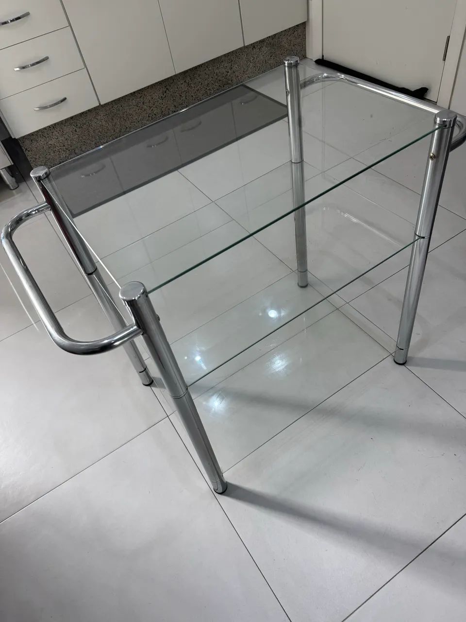 Suporte de vidro com três andares - Foto 4