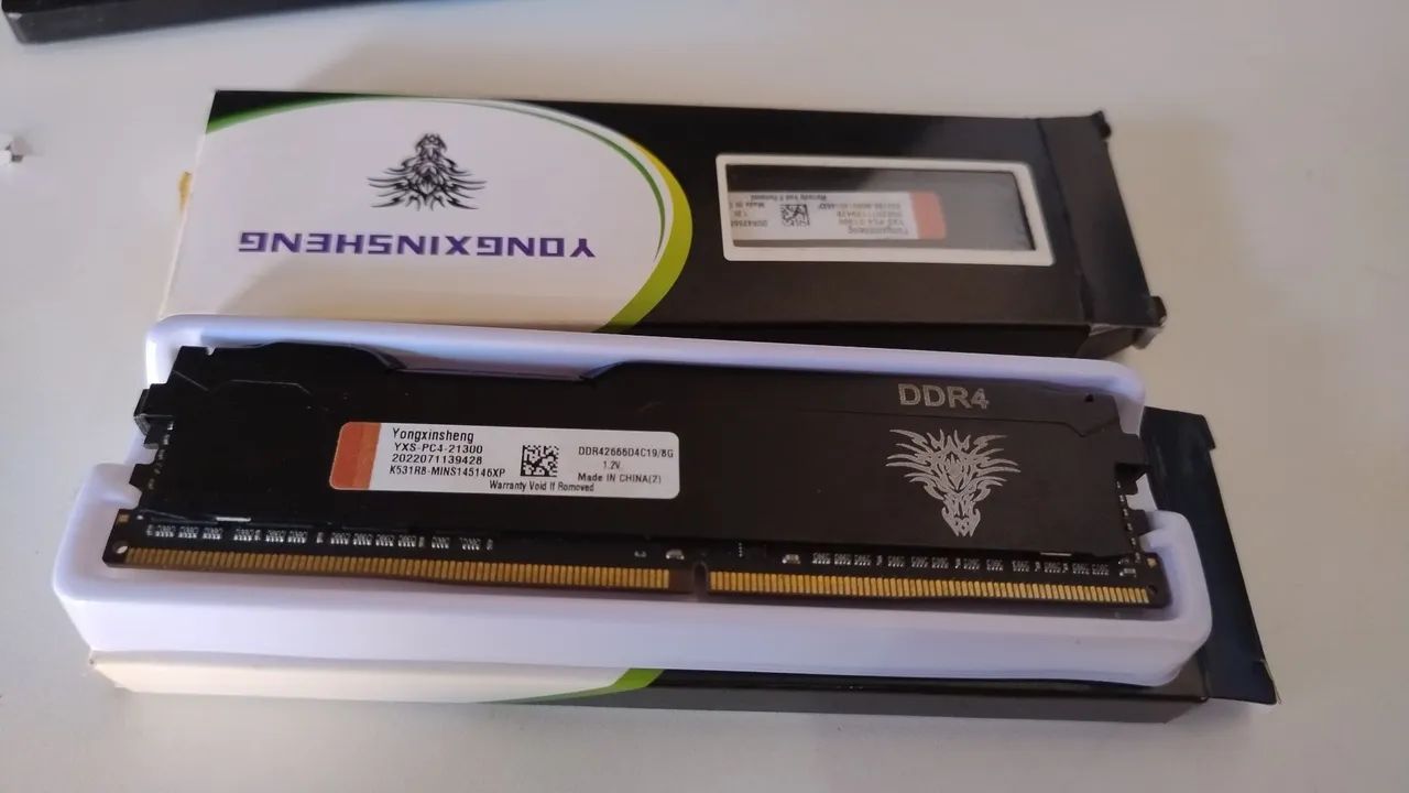Memórias desktop DDR4 2x8GB 2666mhz - Memória RAM - Jardim