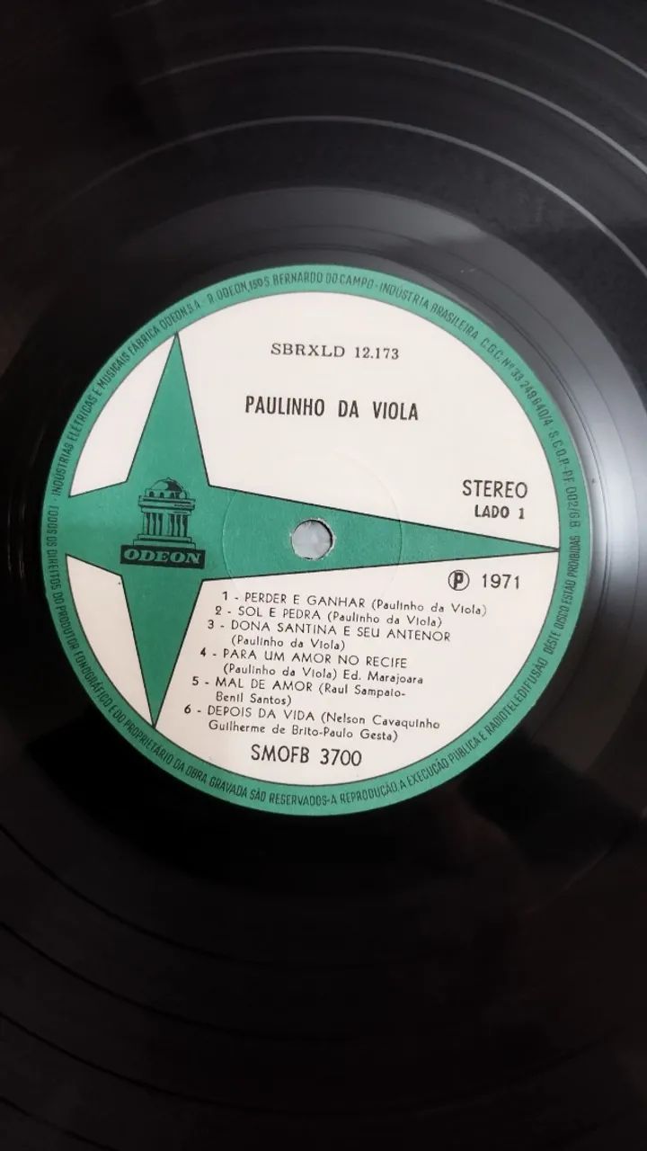 LP Vinil Paulinho da Viola Paulinho da Viola (1971) VG+ - Foto 5