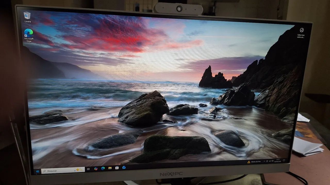 Computador All in One Next PC 1TB armazenamento Windows 10 Pro, 22 polegadas 