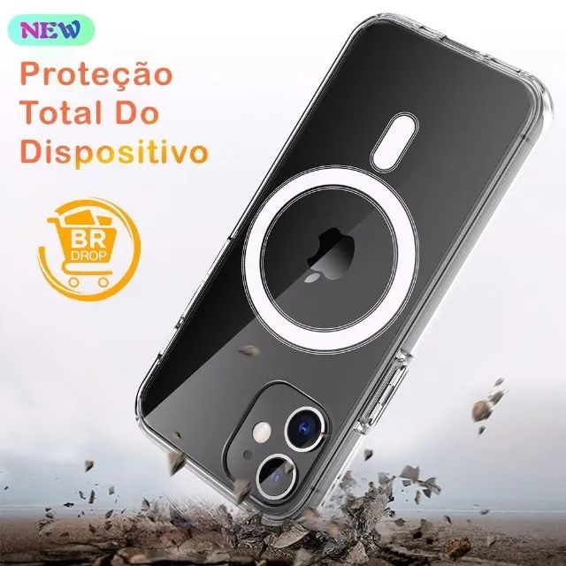 Capa para iphone 12 e modelos magsafe com proteção contra impacto  - Foto 3