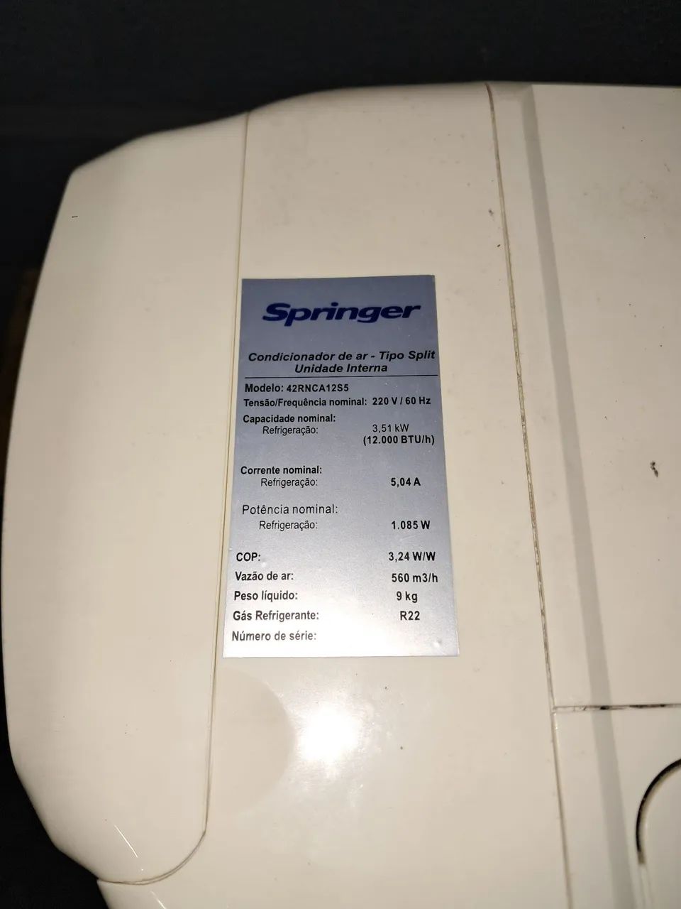 SPLIT SPRINGER DE 12000 BTUS. - Foto 5