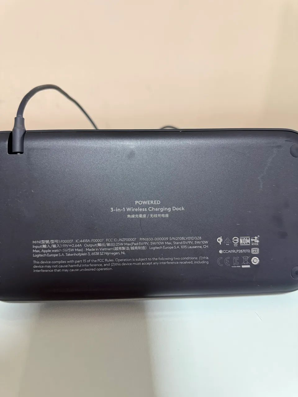 Carregador Logitech POWERED 3-in-1 Wireless  - Foto 4